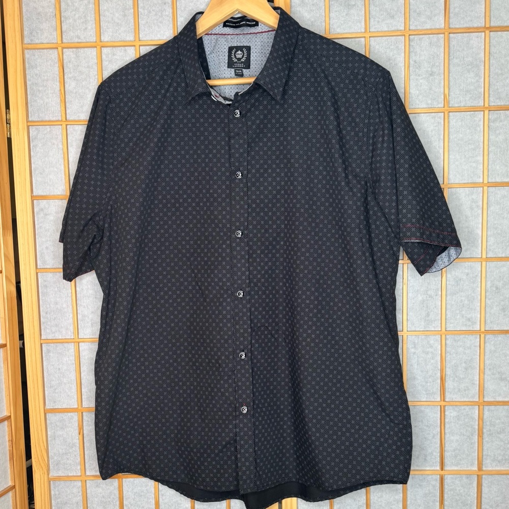 Urban Laundry Men's Black Patterned Casual Shirt